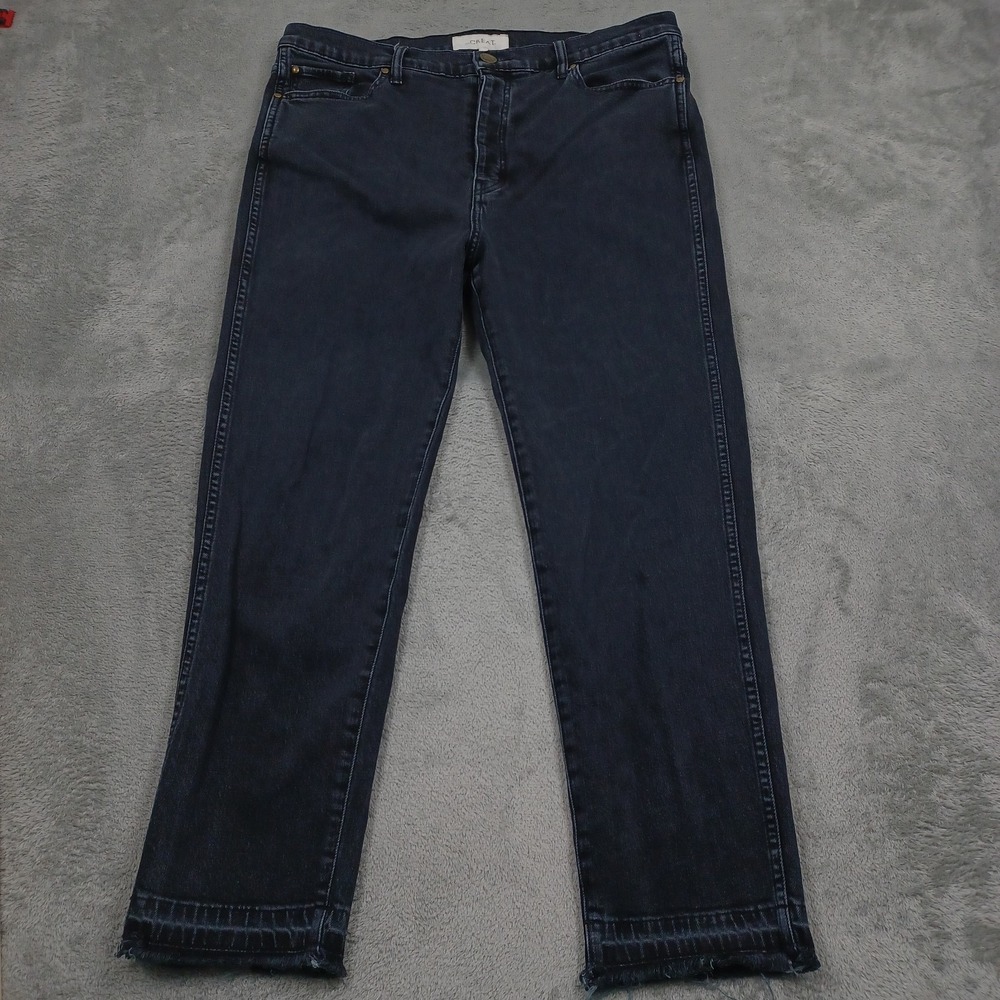 The Great Jeans Womens 31 Black Denim Button Fly The Fellow‎ High Rise